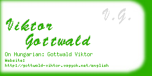 viktor gottwald business card